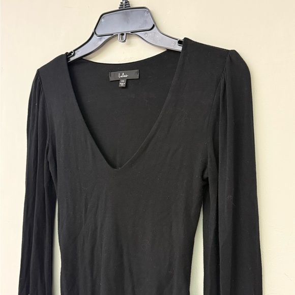 Lulu's Black Long Sleeve Bodysuit Size XS - Picture 6 of 8